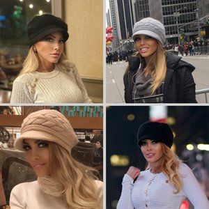 DAIMARAN Alicia Women's Wool Knitted Beanie Winter Hat